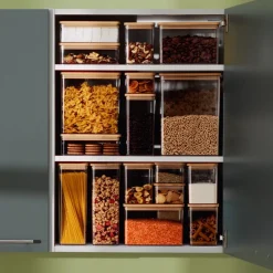 Pudełko Eske 2L kwadrat z bambusową  pokrywką