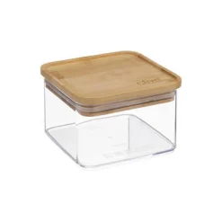Pudełko Eske 0,5L kwadrat z bambusową pokrywką