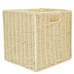 Pudełko/ Kosz do regału pleciony