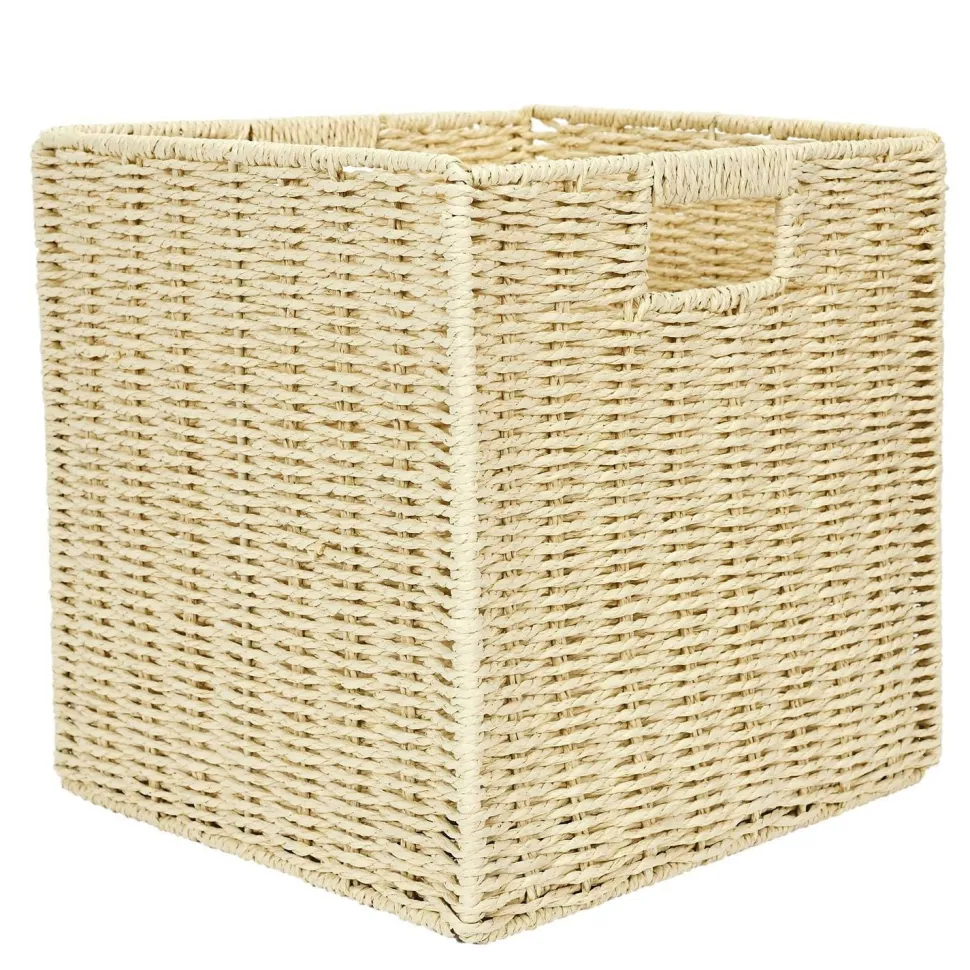 Pudełko/ Kosz do regału pleciony