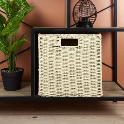 Pudełko/ Kosz do regału pleciony