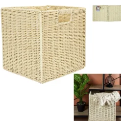 Pudełko/ Kosz do regału pleciony