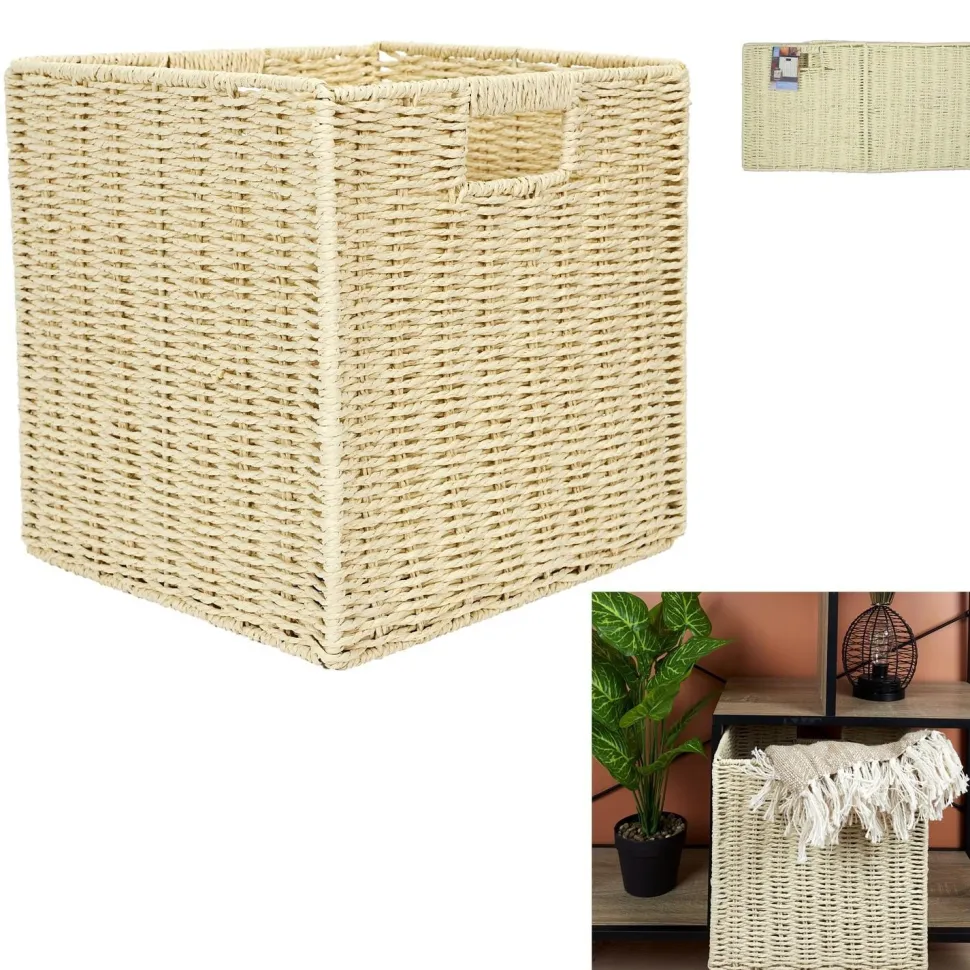 Pudełko/ Kosz do regału pleciony