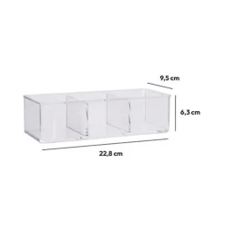 Pudełko na waciki Selena 3 przegródki