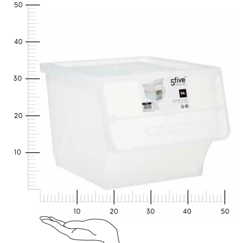 Pudło do przechowywania 34L frontowe otwarcie