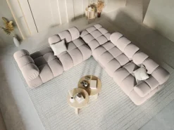 Pufa Bellis Beige Velvet