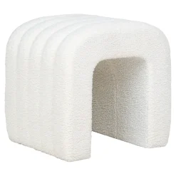 Pufa Colma biała teddy