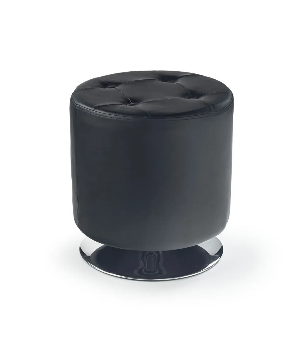 Pufa Dash czarna eko skóra