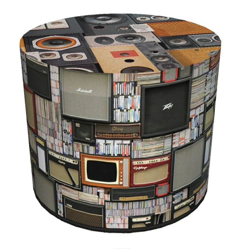 Pufa dekoracyjna PRL