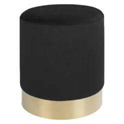 Pufa Gamby czarna/złota