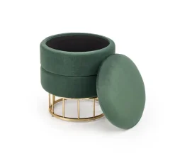 Pufa Godemia ze schowkiem zielona