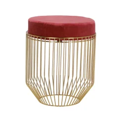 Pufa Intesi Cherrys Velvet bordowa