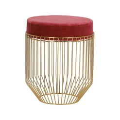 Pufa Intesi Cherrys Velvet bordowa