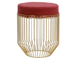 Pufa Intesi Cherrys Velvet bordowa