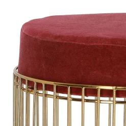 Pufa Intesi Cherrys Velvet bordowa