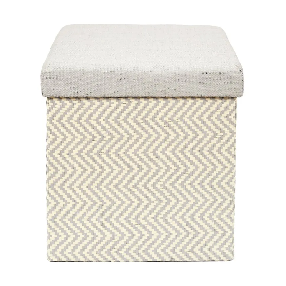 Pufa Intesi Vels Boho szaro beżowa