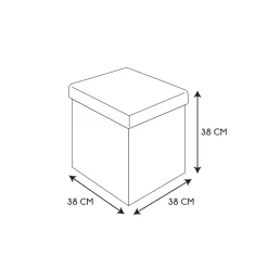 Pufa Intesi Vels Boho szaro beżowa