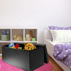 Pufa Intesi Velse eko skóra czarna składana