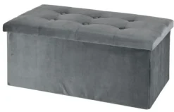Pufa Intesi Velse VIC szary ciemny składana