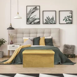 Pufa Intesi Velse złota sztruks