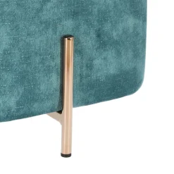 Pufa Izbit Velvet niebieska glamour