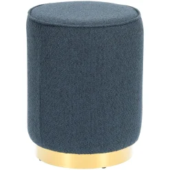 Pufa Kung L granatowa okrągła