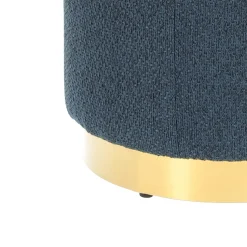 Pufa Kung L granatowa okrągła