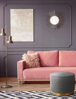 Pufa Kung XL ciemnoszara okrągła