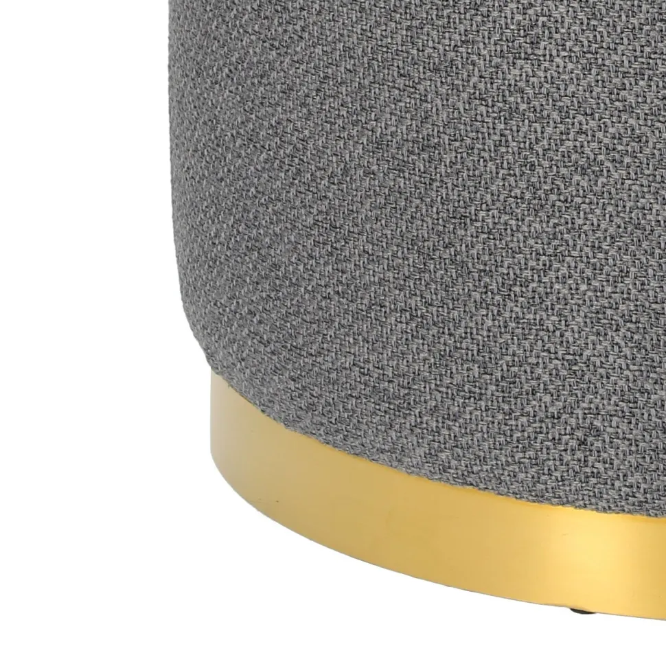 Pufa Kung XL ciemnoszara okrągła