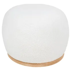 Pufa Manhattan biała teddy