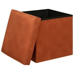 Pufa składana Lilou pomarańczowa