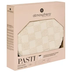 Pufa składana Pasti 38x38 cm biała