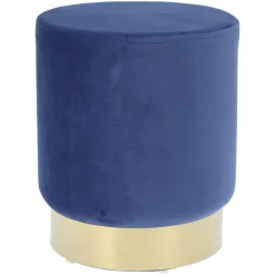 Pufa Souris Velvet L niebieska