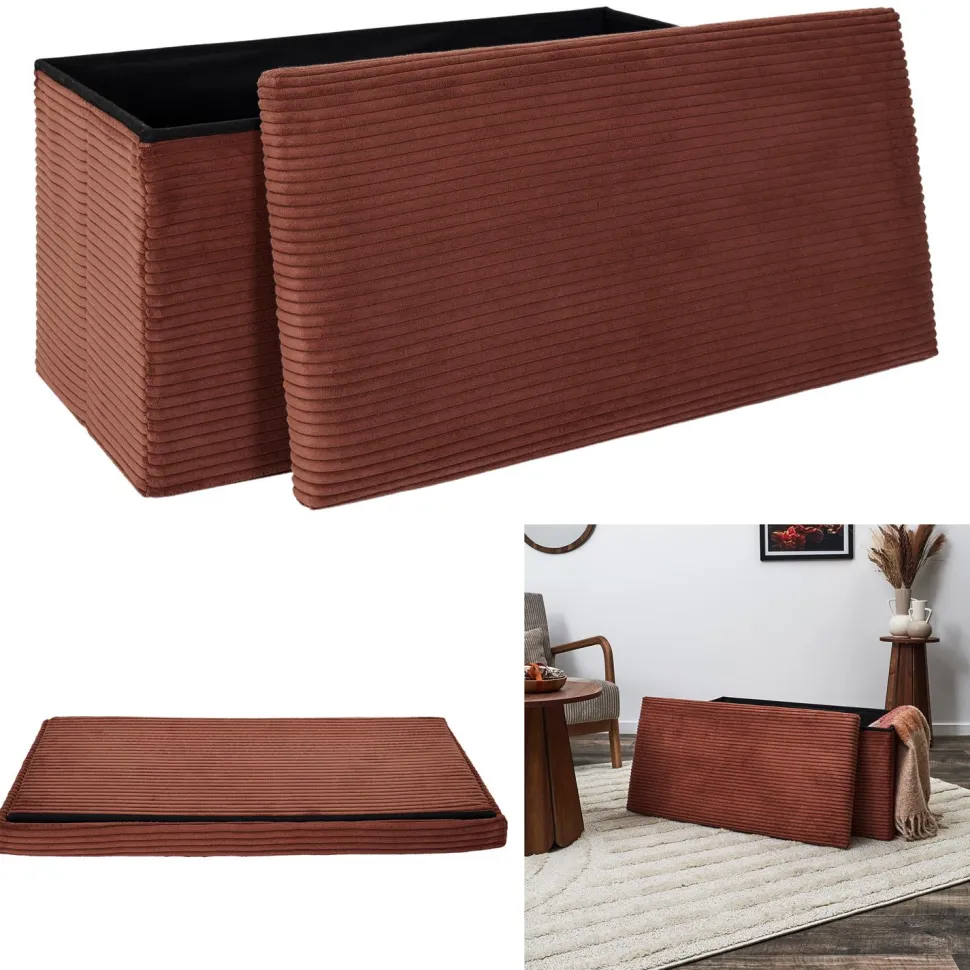 Pufa Velse Scott teracotta składana