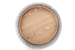 Pufa z tacą Nobo szara