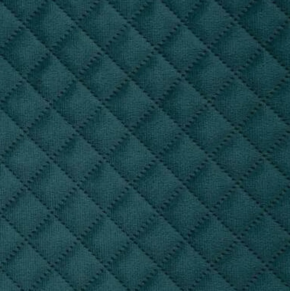 Pufa ze schowkiem duża Velvet nebieska