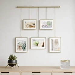 Ramka Exhibit złota matowa