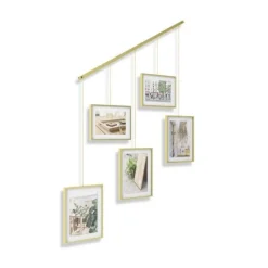 Ramka Exhibit złota matowa