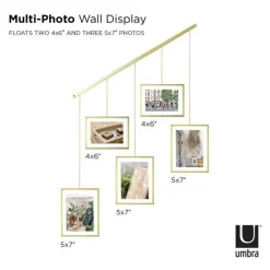 Ramka Exhibit złota matowa