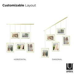 Ramka Exhibit złota matowa