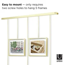 Ramka Exhibit złota matowa