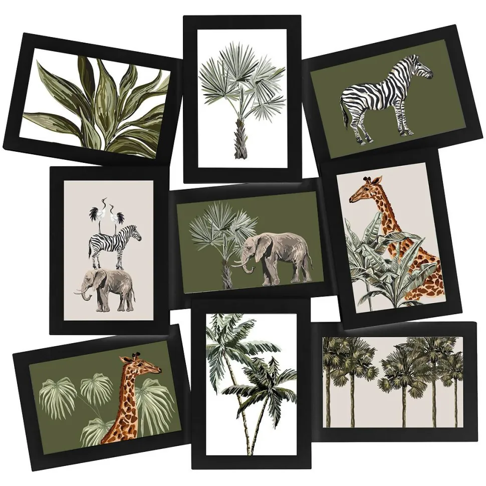 Ramka na 9 zdjęć Cali czarna