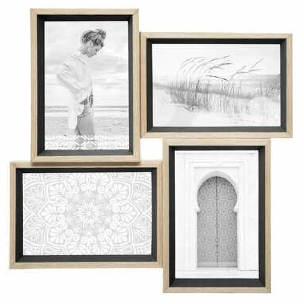 Ramka na 4 zdjęcia Moly czarna