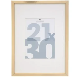Ramka na zdjęcia Wood slim 21x30cm złota