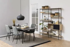 Regał Angus II naturalny/czarny