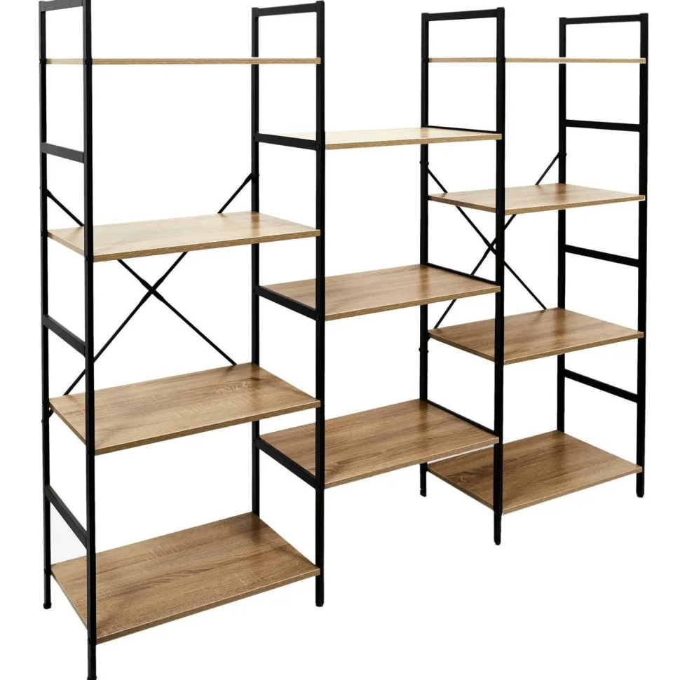 Regał Bistrot czarny/naturalny