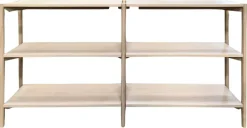 Regał Braidwood dąb bielony niski