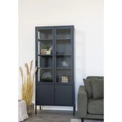 Regał Brisbane 2 drzwi czarny