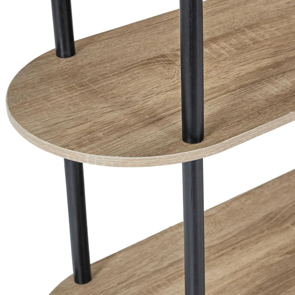 Regał Cobe 3 półki naturaly/czarny