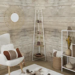 Regał Corner narożny z 5 półkami biały